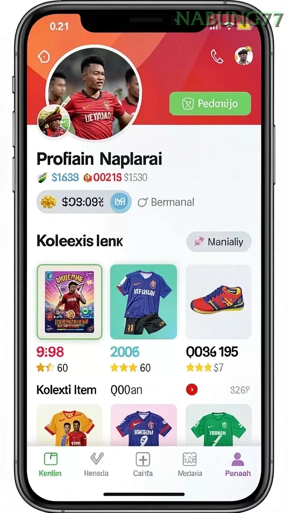 Cuplikan layar 8QR — menu navigasi